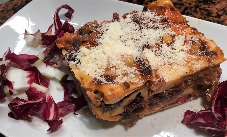 lasagne radicchio guanciale